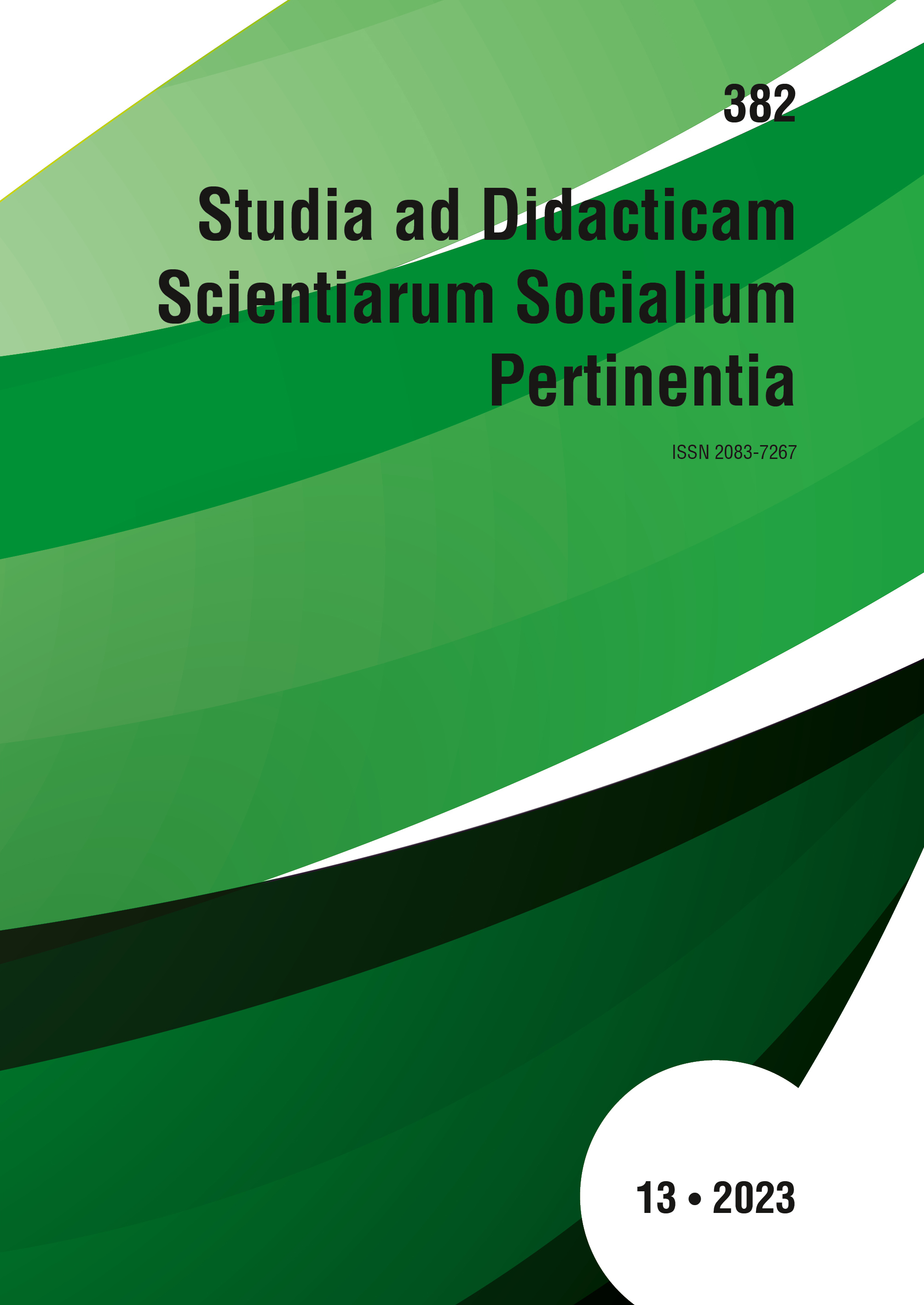 					Pokaż  Tom 382 Nr 13 (2023): Studia ad Didacticam Scientiarum Socialium Pertinentia
				